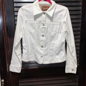 White Denim Izod Jacket